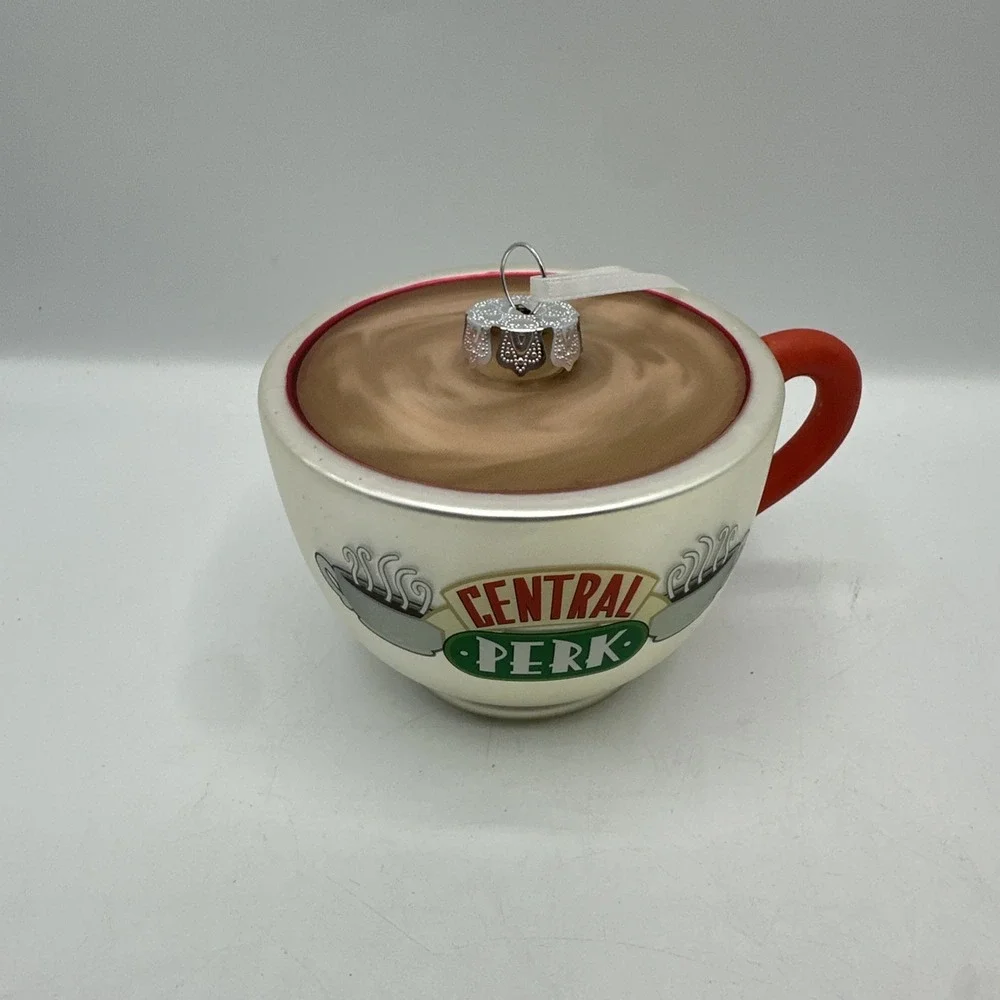 Hallmark Friends Central Perk Coffee Cup‎ Ceramic Holiday Christmas Ornament